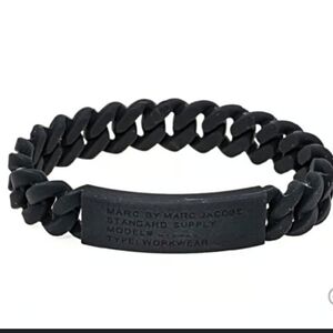 Marc by Marc Jacobs Black Bracelet Rubber Stretchable NWT Standard Supply O/S